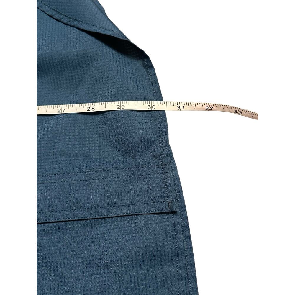 Eddie Bauer Tech Woven Vented Fishing Shirt Blue Men’s Size XXL Short Sleeve - Picture 6 of 6
